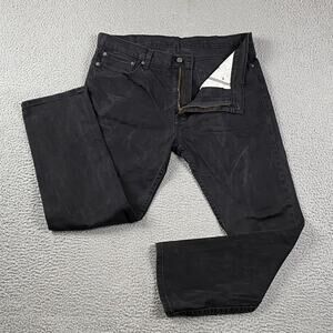 Levi's 511 Slim Fit Jeans Men's 38x30 Black Causal Streetwear Denim